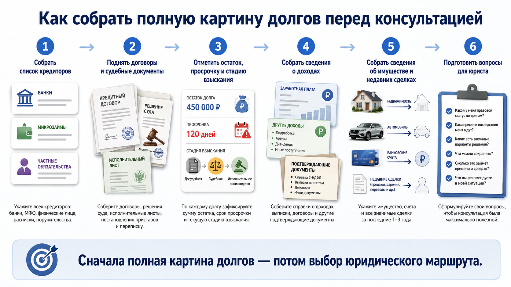 С чего начинается честная оценка долгов